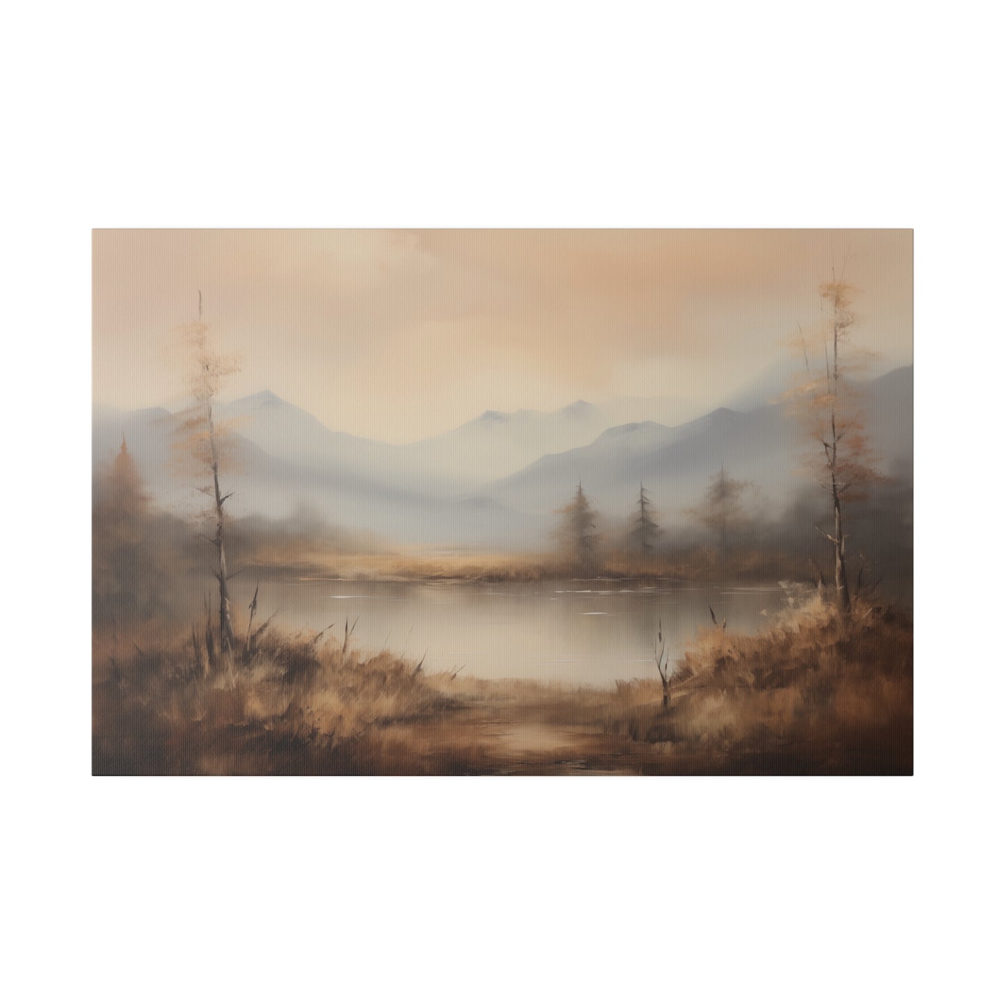 Mountainside Meadows Vintage Oil Painting Canvas Print Canvas Art & Wall Decor Canvas Decor Eco-friendly Hanging Hardware Holiday Picks Home & Living Indoor Matte Seasonal Picks Sustainable Wall Wood