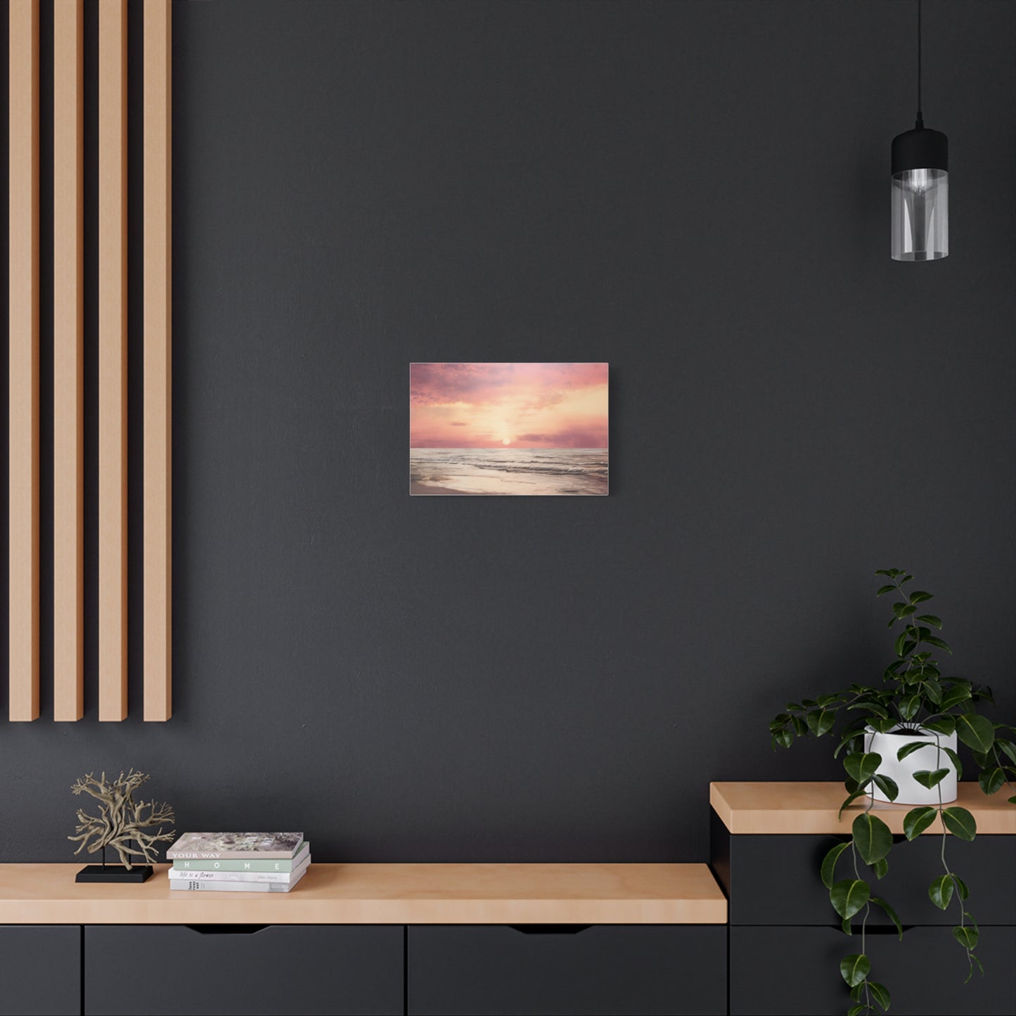 Seaside Sunset Oil Painting Canvas Print Canvas Art & Wall Decor Canvas Decor Hanging Hardware Home & Living Matte Mother's Day Spring Essentials Sustainable