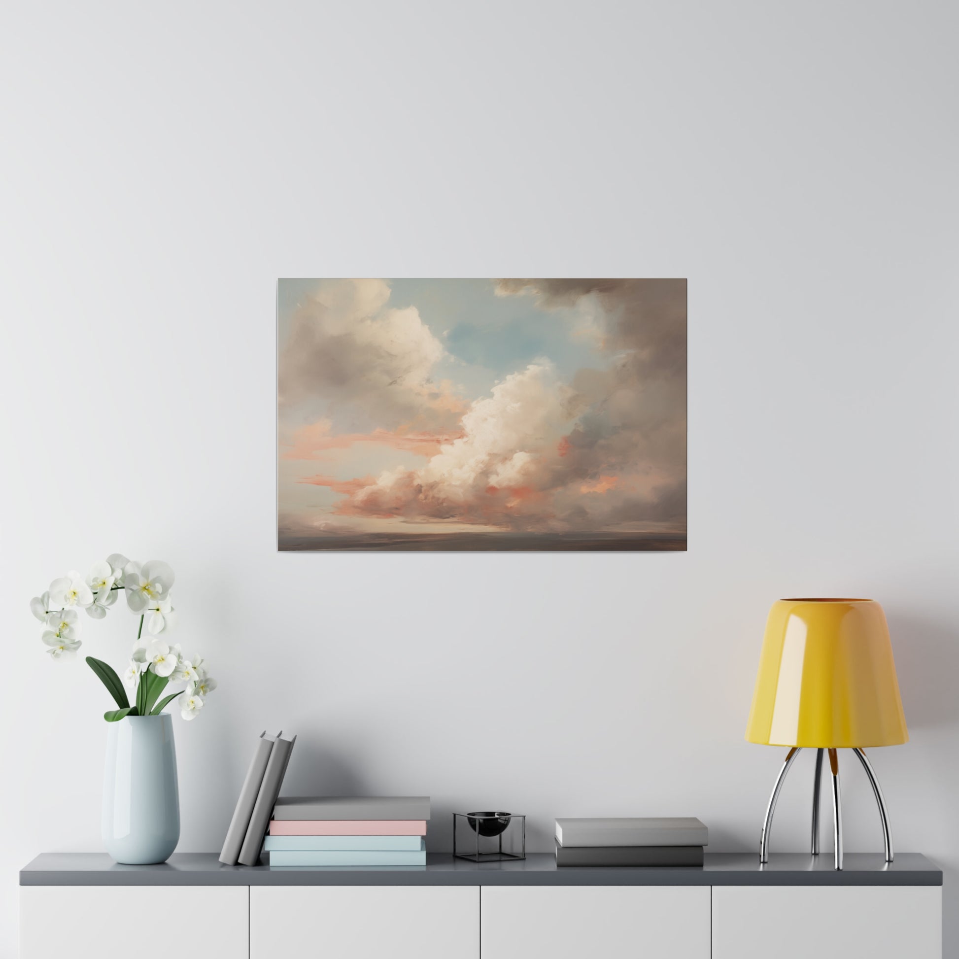 Morning Sky Abstract Vintage Oil Painting Canvas Print Canvas Art & Wall Decor Canvas Decor Eco-friendly Hanging Hardware Holiday Picks Home & Living Indoor Matte Seasonal Picks Sustainable Wall Wood