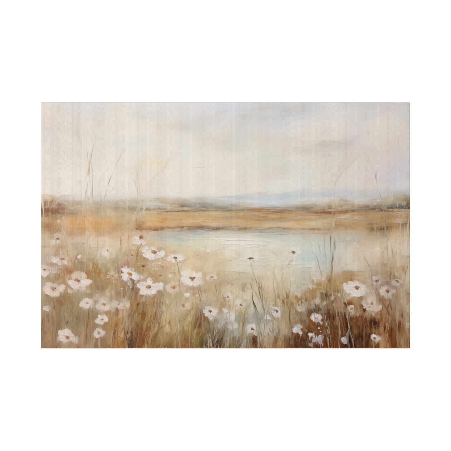 Spring Wildflower Field With Tall Grass Vintage Oil Painting Canvas Print Canvas Art & Wall Decor Canvas Decor Eco-friendly Hanging Hardware Holiday Picks Home & Living Indoor Matte Seasonal Picks Sustainable Wall Wood