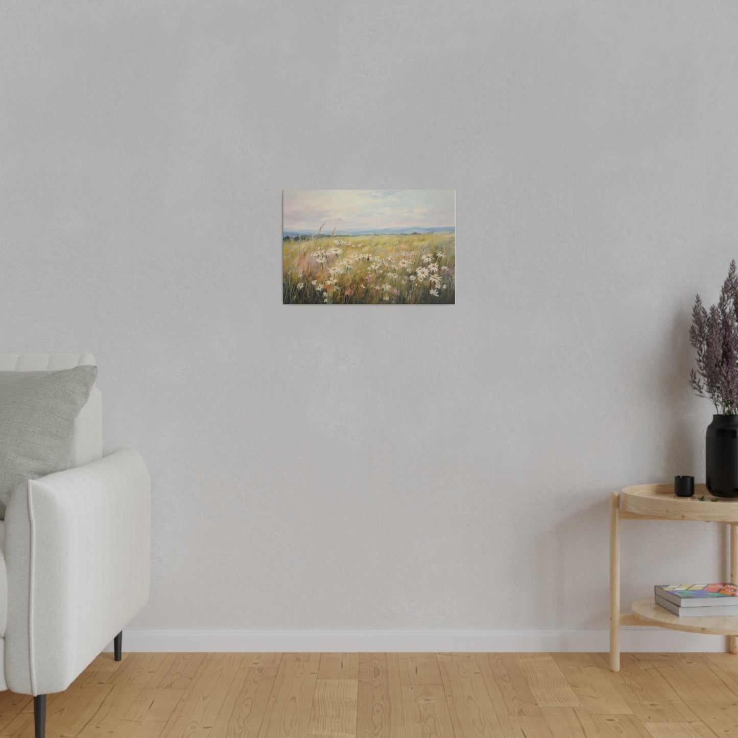 Spring Decor Wildflower Field Pastel Oil Painting Canvas Print Canvas Art & Wall Decor Canvas Decor Eco-friendly Hanging Hardware Holiday Picks Home & Living Indoor Matte Seasonal Picks Sustainable Wall Wood