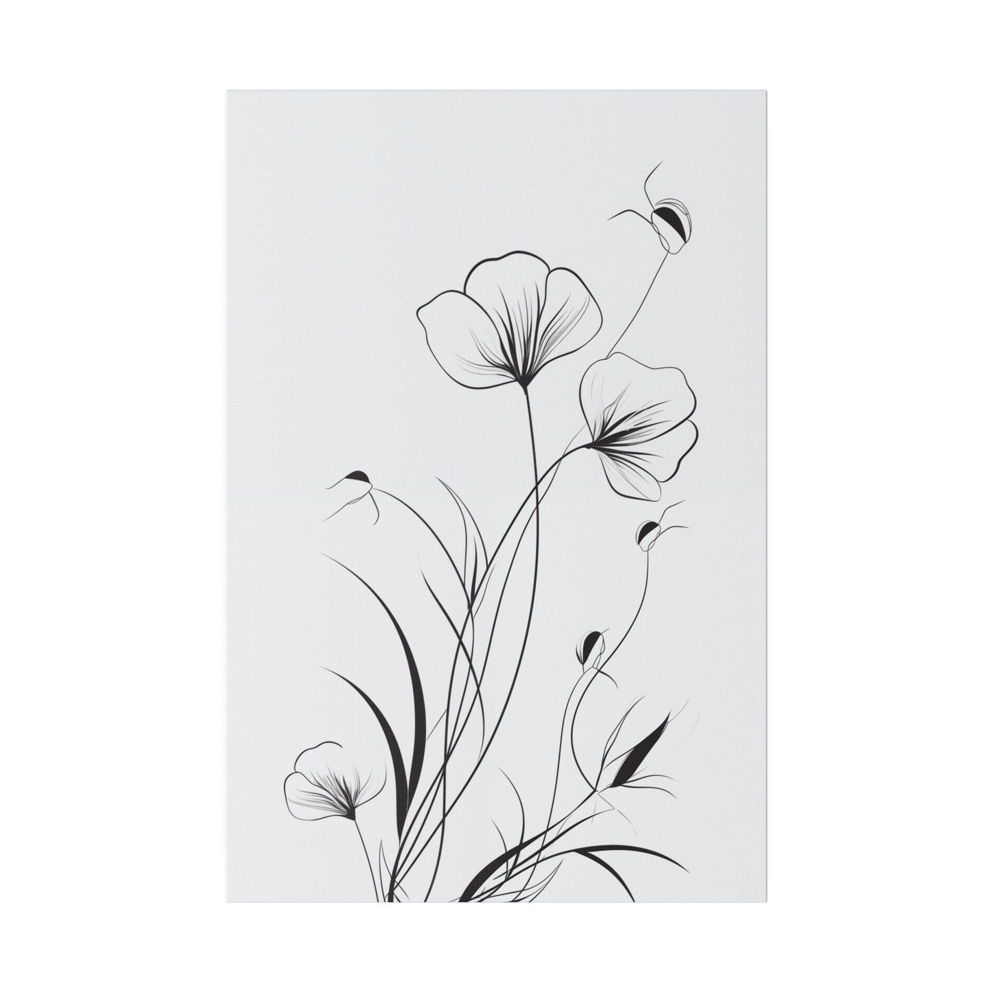 Floral Minimalistic Line Art Canvas Print Canvas Art & Wall Decor Canvas Decor Eco-friendly Hanging Hardware Holiday Picks Home & Living Indoor Matte Seasonal Picks Sustainable Wall Wood