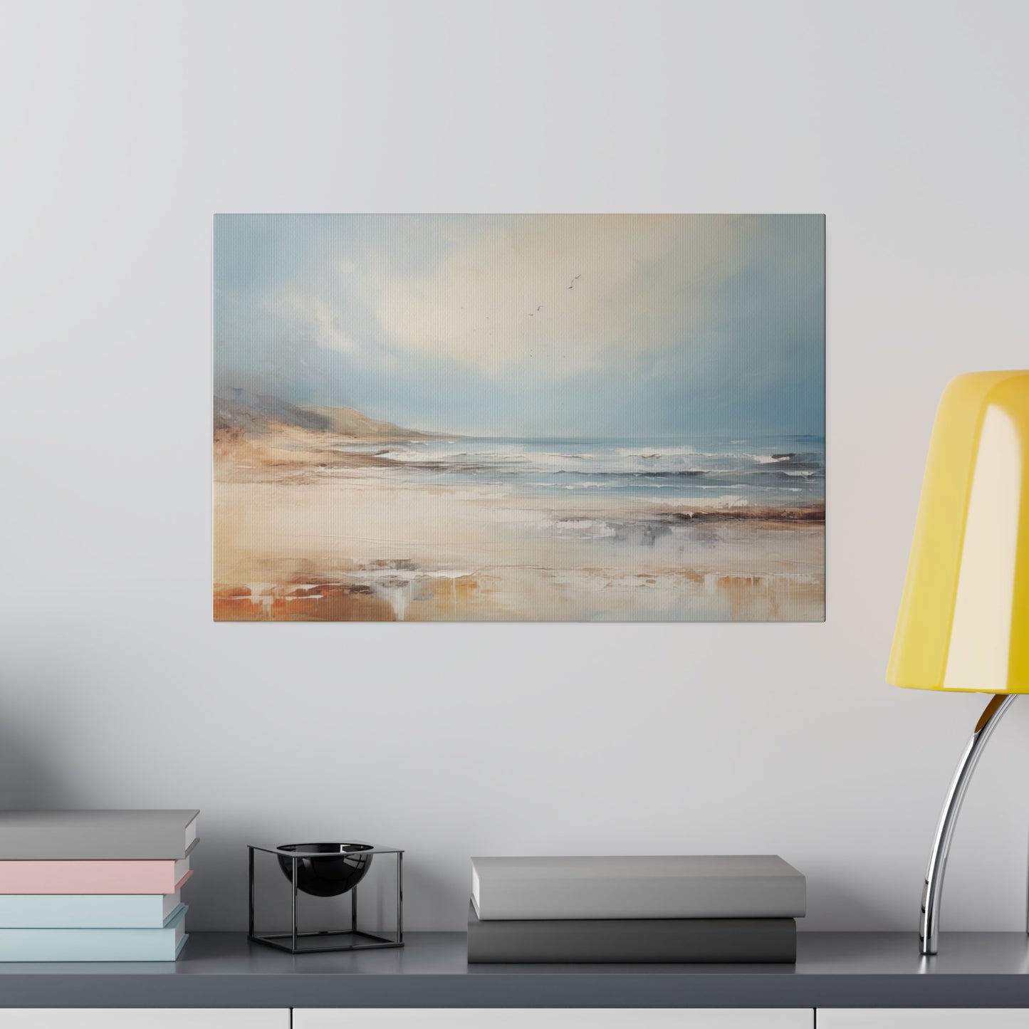 Abstract Seascape Modern Oil Painting Canvas Print Canvas Art & Wall Decor Canvas Decor Eco-friendly Hanging Hardware Holiday Picks Home & Living Indoor Matte Seasonal Picks Sustainable Wall Wood