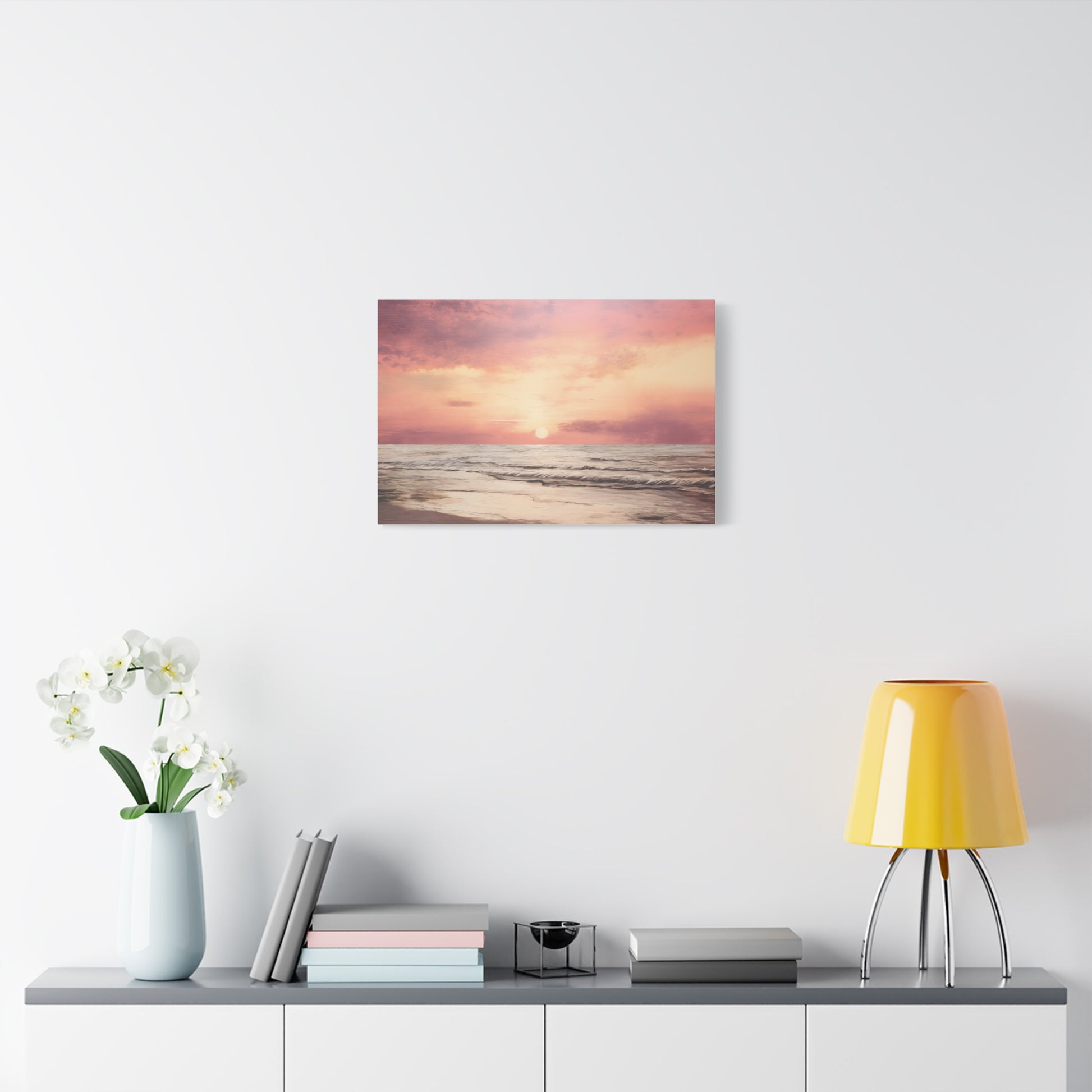 Seaside Sunset Oil Painting Canvas Print Canvas Art & Wall Decor Canvas Decor Hanging Hardware Home & Living Matte Mother's Day Spring Essentials Sustainable