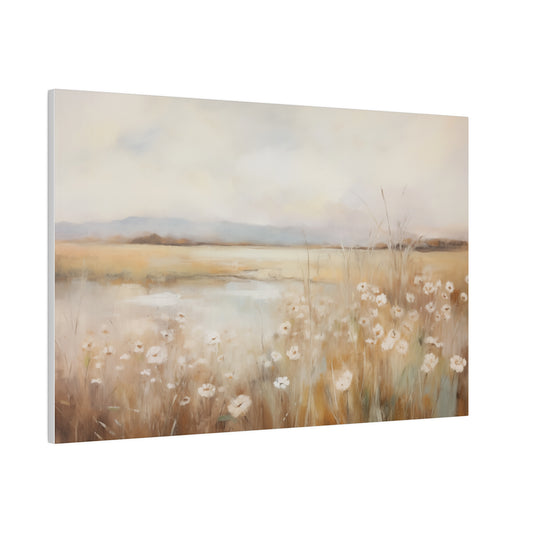 Spring Decor Wildflower Field Vintage Oil Painting Canvas Print 24″ x 16″ (Horizontal) 0.75'' Canvas Art & Wall Decor Canvas Decor Eco-friendly Hanging Hardware Holiday Picks Home & Living Indoor Matte Seasonal Picks Sustainable Wall Wood