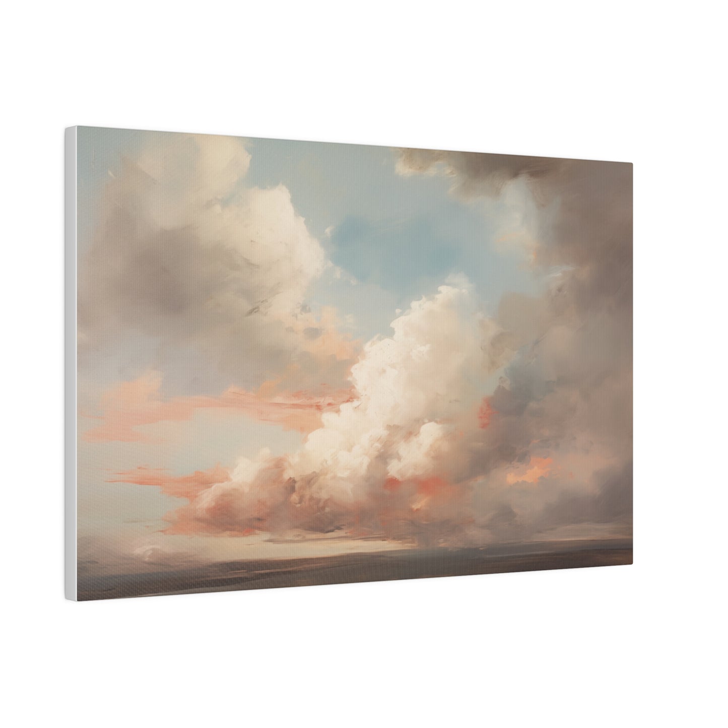 Morning Sky Abstract Vintage Oil Painting Canvas Print 18″ x 12″ (Horizontal) 0.75'' Canvas Art & Wall Decor Canvas Decor Eco-friendly Hanging Hardware Holiday Picks Home & Living Indoor Matte Seasonal Picks Sustainable Wall Wood