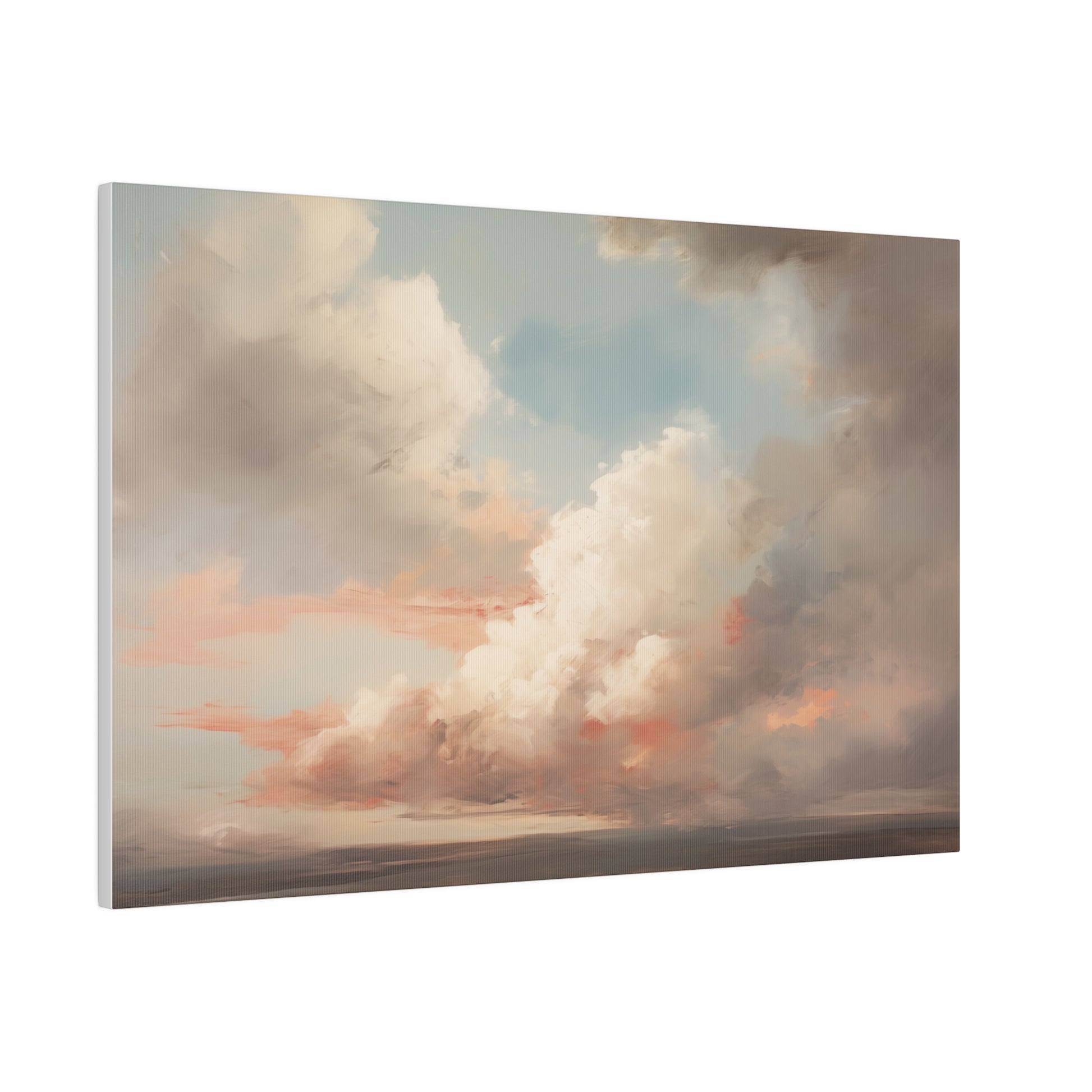 Morning Sky Abstract Vintage Oil Painting Canvas Print 24″ x 16″ (Horizontal) 0.75'' Canvas Art & Wall Decor Canvas Decor Eco-friendly Hanging Hardware Holiday Picks Home & Living Indoor Matte Seasonal Picks Sustainable Wall Wood