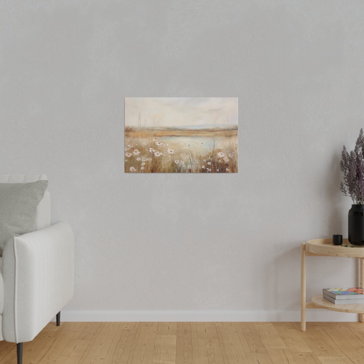 Spring Wildflower Field With Tall Grass Vintage Oil Painting Canvas Print Canvas Art & Wall Decor Canvas Decor Eco-friendly Hanging Hardware Holiday Picks Home & Living Indoor Matte Seasonal Picks Sustainable Wall Wood