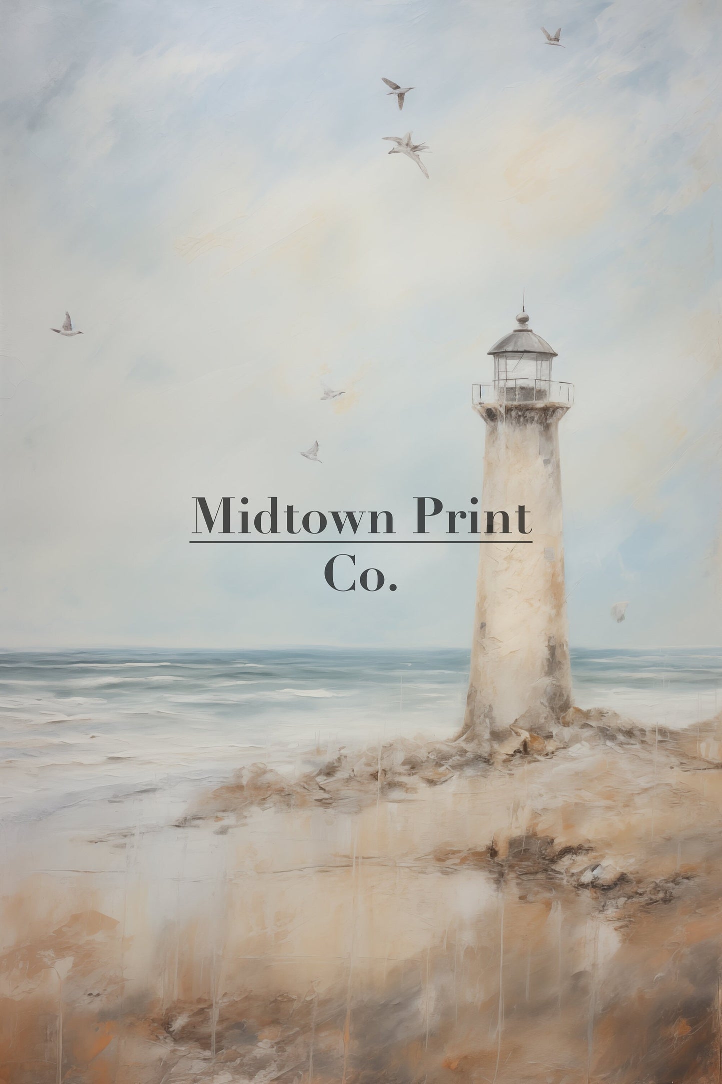 Lighthouse by the Sea Printable Vintage Oil Painting Digital Download beach_decor digital digital_art_print downloadable_art landscape landscape_wall_art living_room_decor MidtownPrintCo modern_decor oil_painting printable_wall_art vintage_home_decor vintage_print wall_art