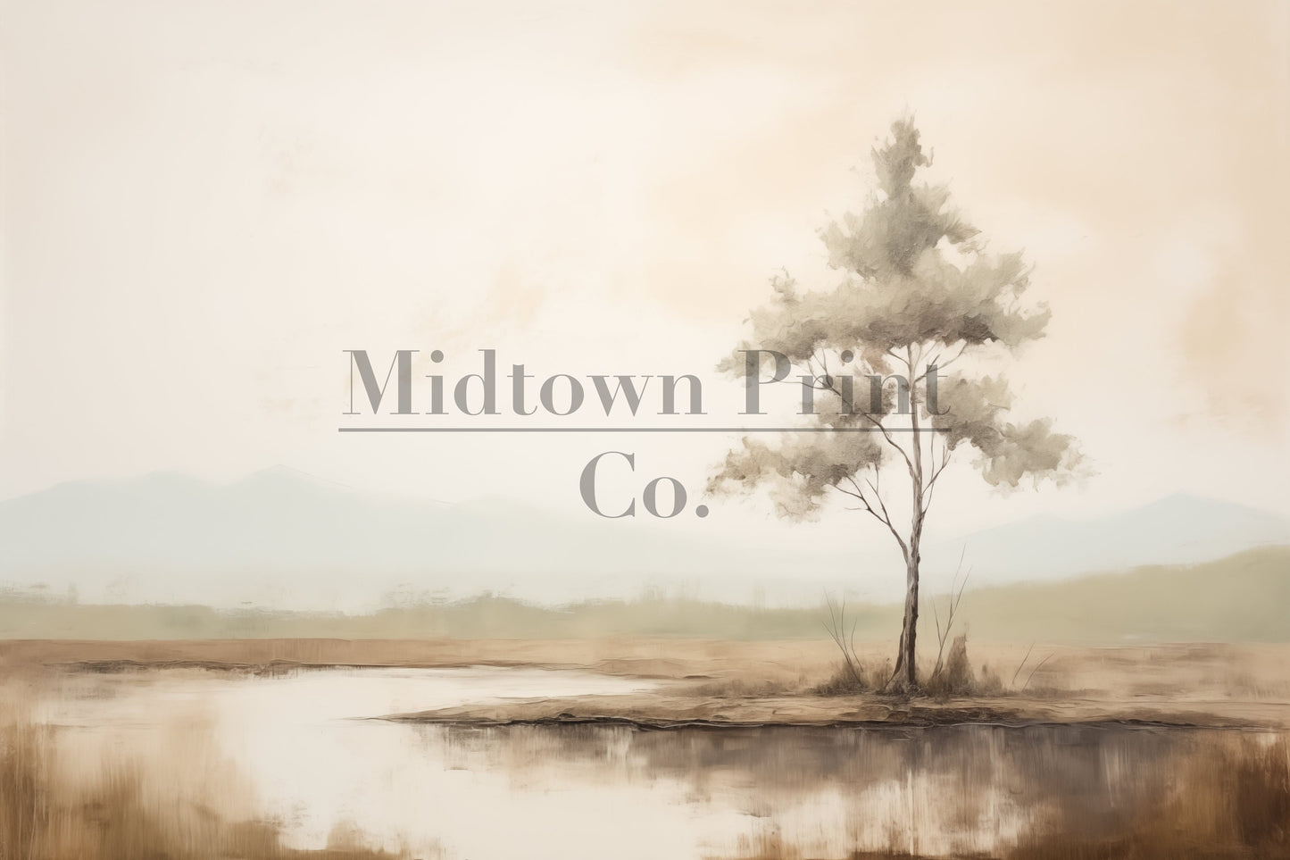 Neutral Minimalistic Landscape Printable Vintage Oil Painting Digital Download countryside_art digital digital_art_print downloadable_art landscape_wall_art living_room_decor midtownprintco modern_decor oil_painting printable_wall_art vintage_home_decor vintage_print vintage_wall_art wall_art