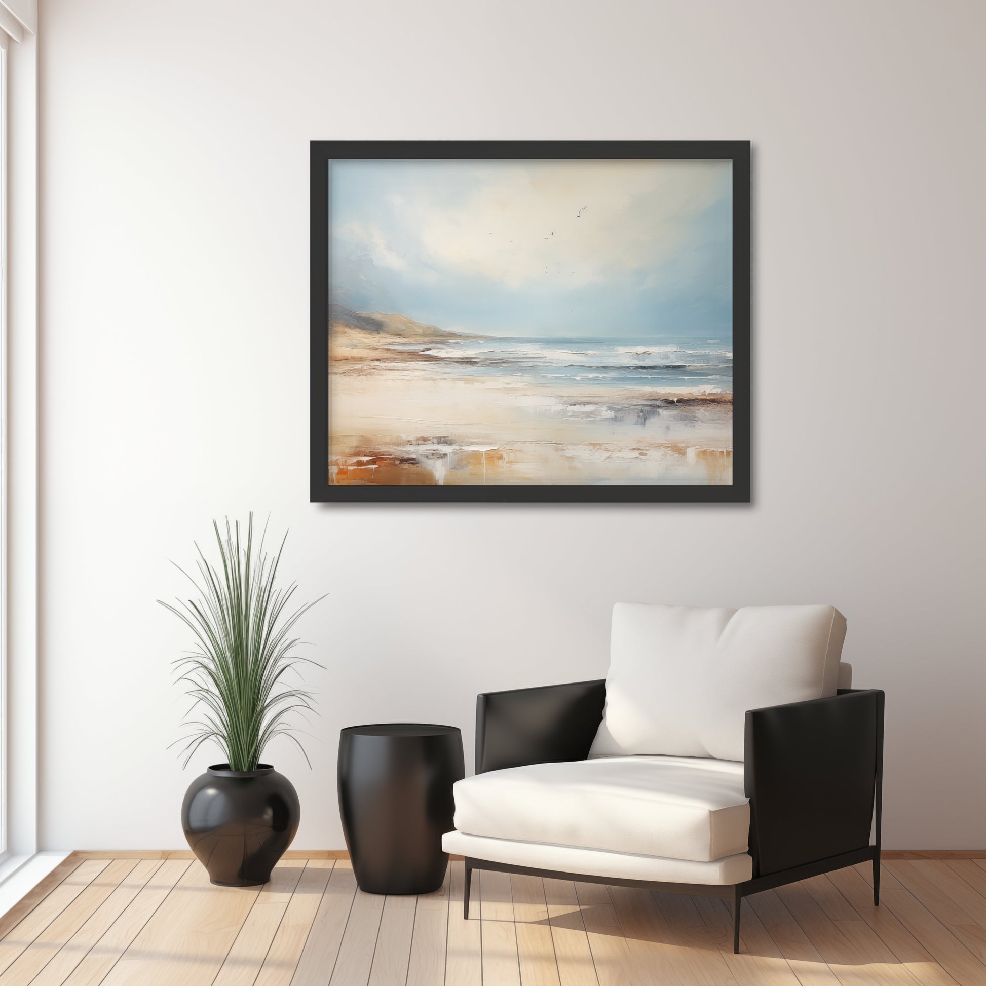 Abstract Seascape Modern Oil Painting Digital Download beach_house_decor digital digital_art_print downloadable_art landscape landscape_art living_room_decor MidtownPrintCo modern_decor oil_painting printable_wall_art vintage_home_decor vintage_print wall_art