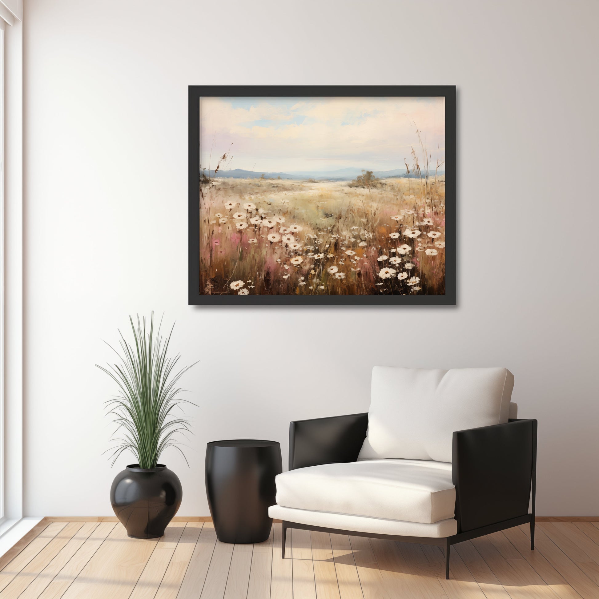 Spring Wildflower Field Landscape Printable Vintage Oil Painting Digital Download countryside_art digital digital_art_print downloadable_art landscape_wall_art living_room_decor modern_decor oil_painting printable_wall_art spring_art spring_decor springtime_landscape vintage_home_decor vintage_print