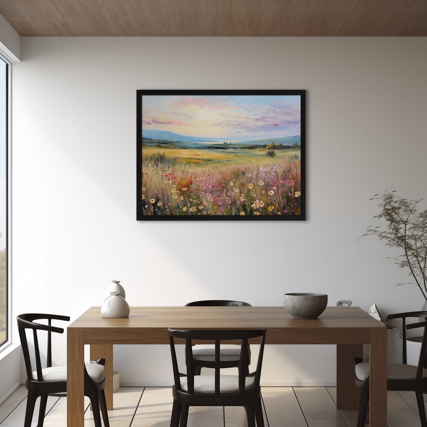 Spring Wildflower Landscape Floral Oil Print Digital Download countryside_decor digital digital_prints digital_wall_art downloadable_prints easter_decor farmhouse_decor floral_print landscape_painting printable_wall_art spring_decor spring_home_decor vintage_spring_decor wall_art