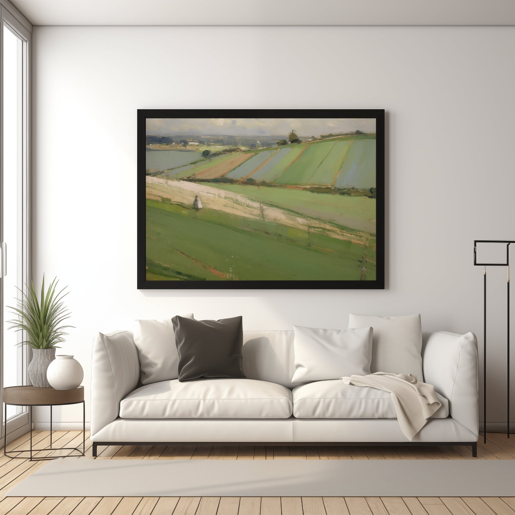 Rolling Hills Countryside Printable Vintage Style Oil Painting Digital Download countryscape countryside_art digital digital_art_print downloadable_art farmhouse_decor landscape_wall_art living_room_decor modern_decor oil_painting printable_wall_art vintage_home_decor vintage_print wall_art