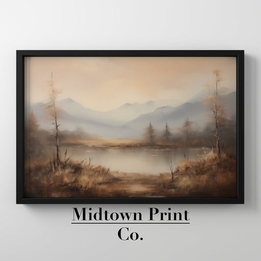 Mountainside Meadows Printable Vintage Oil Painting Digital Download countryside_art digital digital_art_print downloadable_art farmhouse_decor landscape_wall_art living_room_decor midtownprintco modern_decor oil_painting printable_wall_art vintage_home_decor vintage_print wall_art