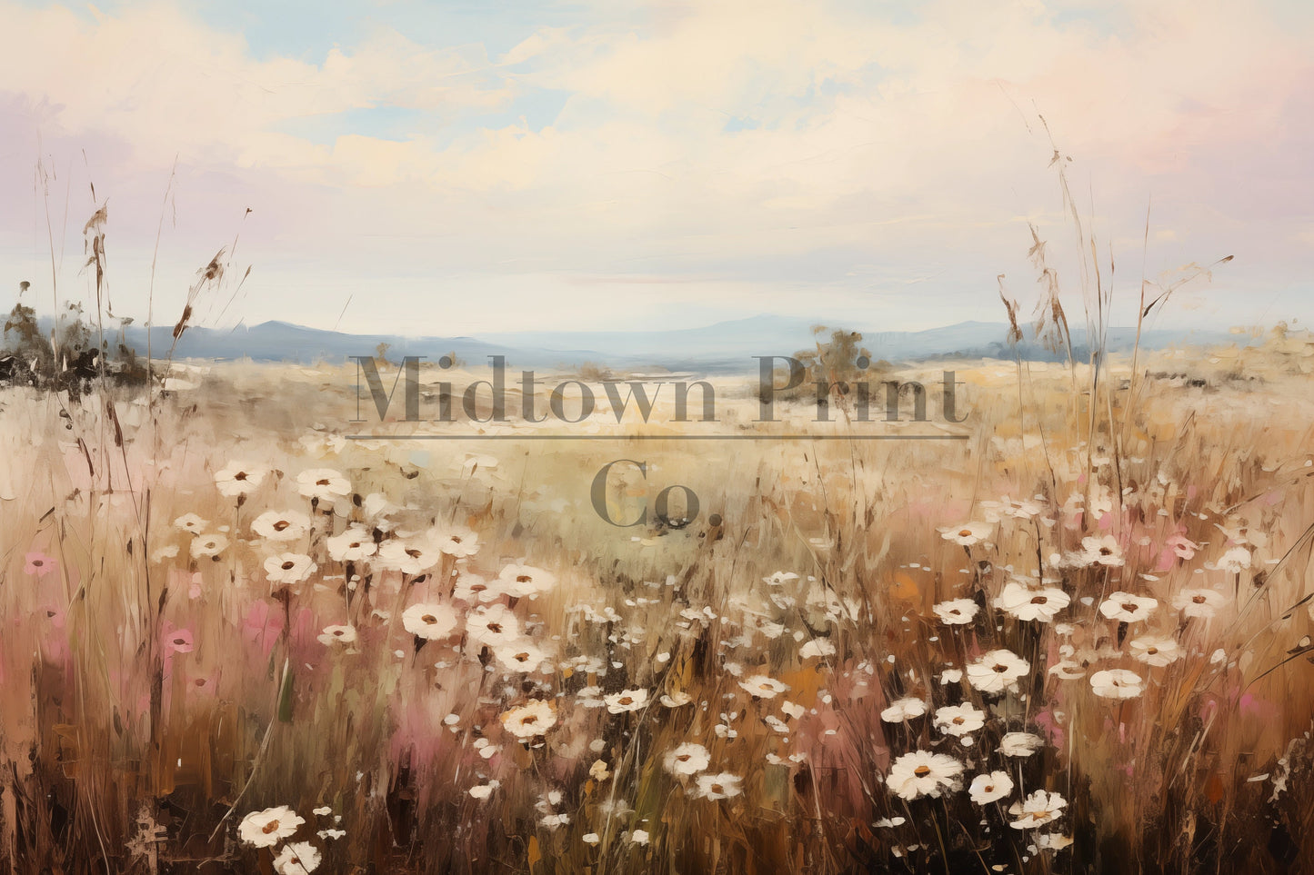 Spring Wildflower Field Landscape Printable Vintage Oil Painting Digital Download countryside_art digital digital_art_print downloadable_art landscape_wall_art living_room_decor modern_decor oil_painting printable_wall_art spring_art spring_decor springtime_landscape vintage_home_decor vintage_print