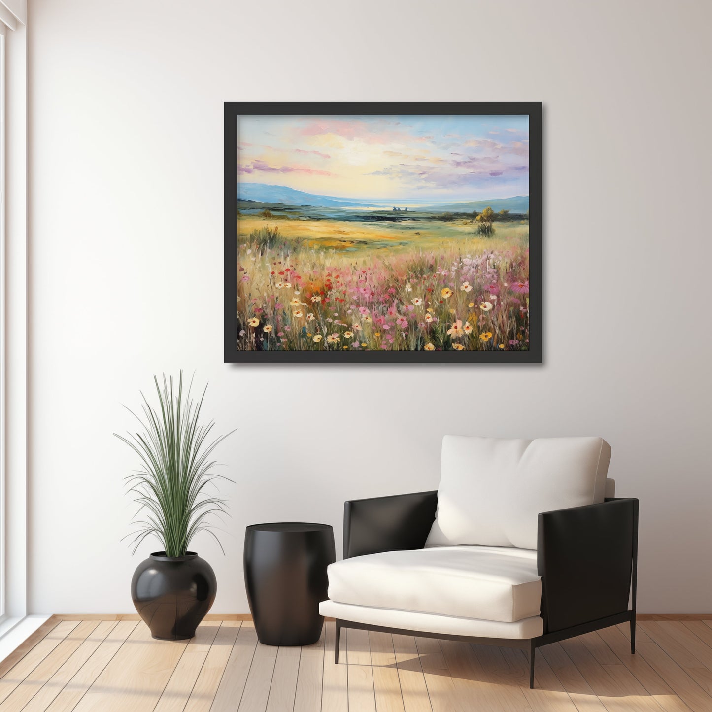 Spring Wildflower Landscape Floral Oil Print Digital Download countryside_decor digital digital_prints digital_wall_art downloadable_prints easter_decor farmhouse_decor floral_print landscape_painting printable_wall_art spring_decor spring_home_decor vintage_spring_decor wall_art